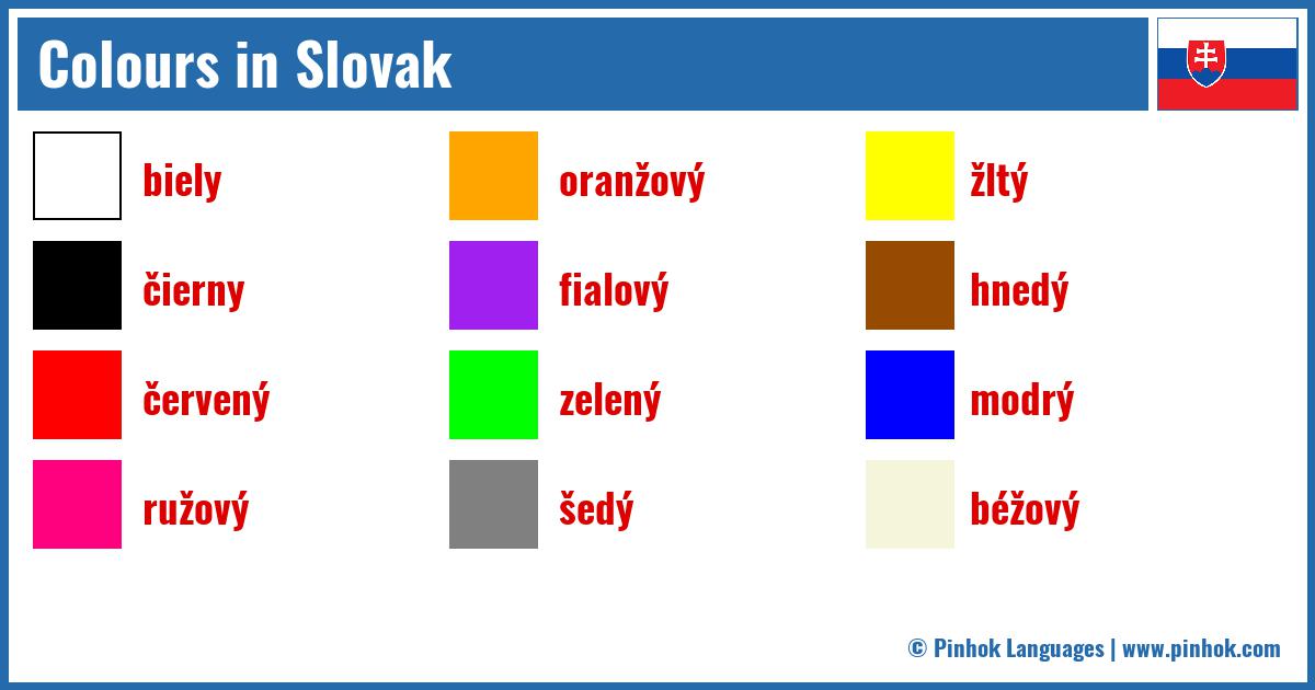 Colours in Slovak