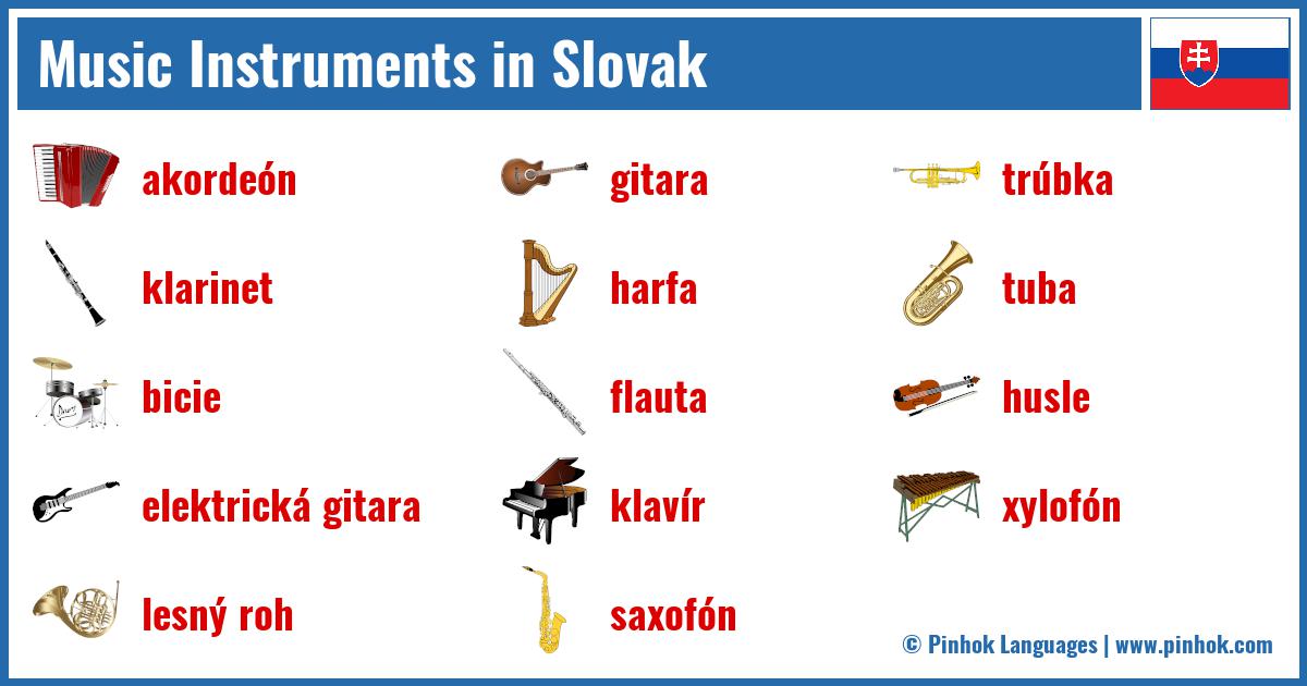 Music Instruments in Slovak