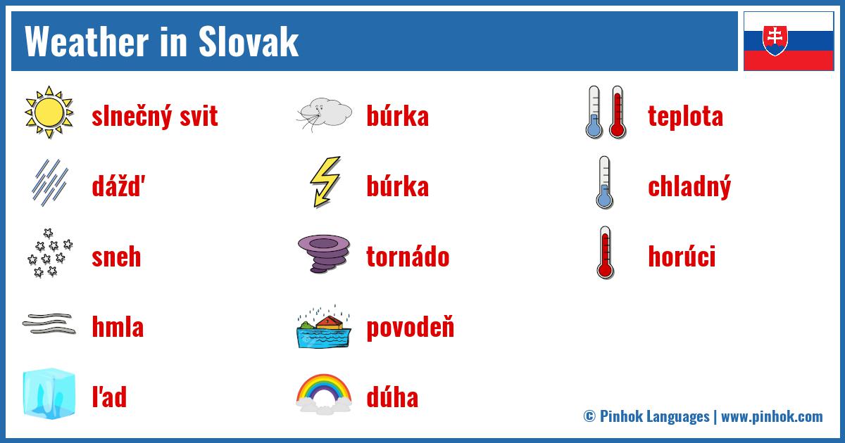 Weather in Slovak