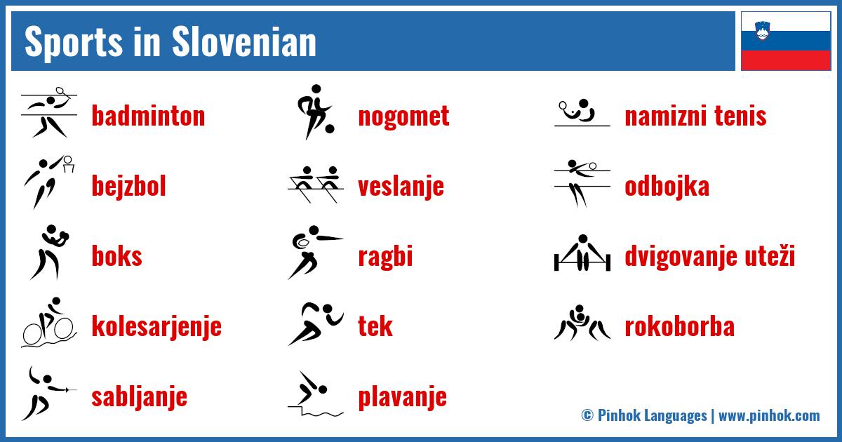 Sports in Slovenian