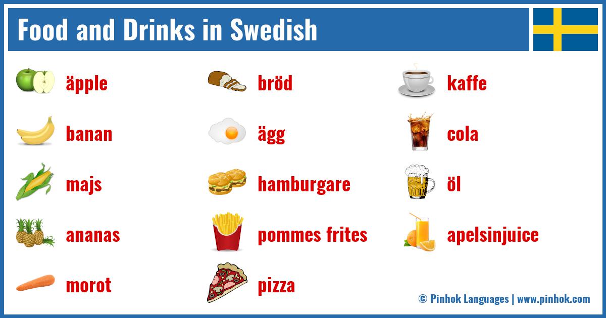 Food and Drinks in Swedish