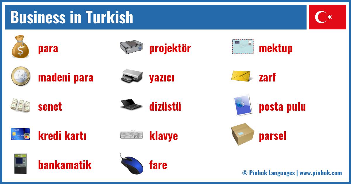 Business in Turkish