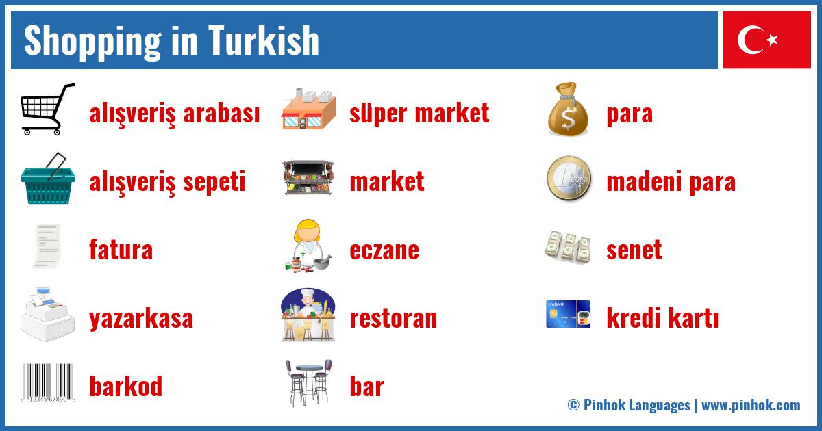 Shopping in Turkish