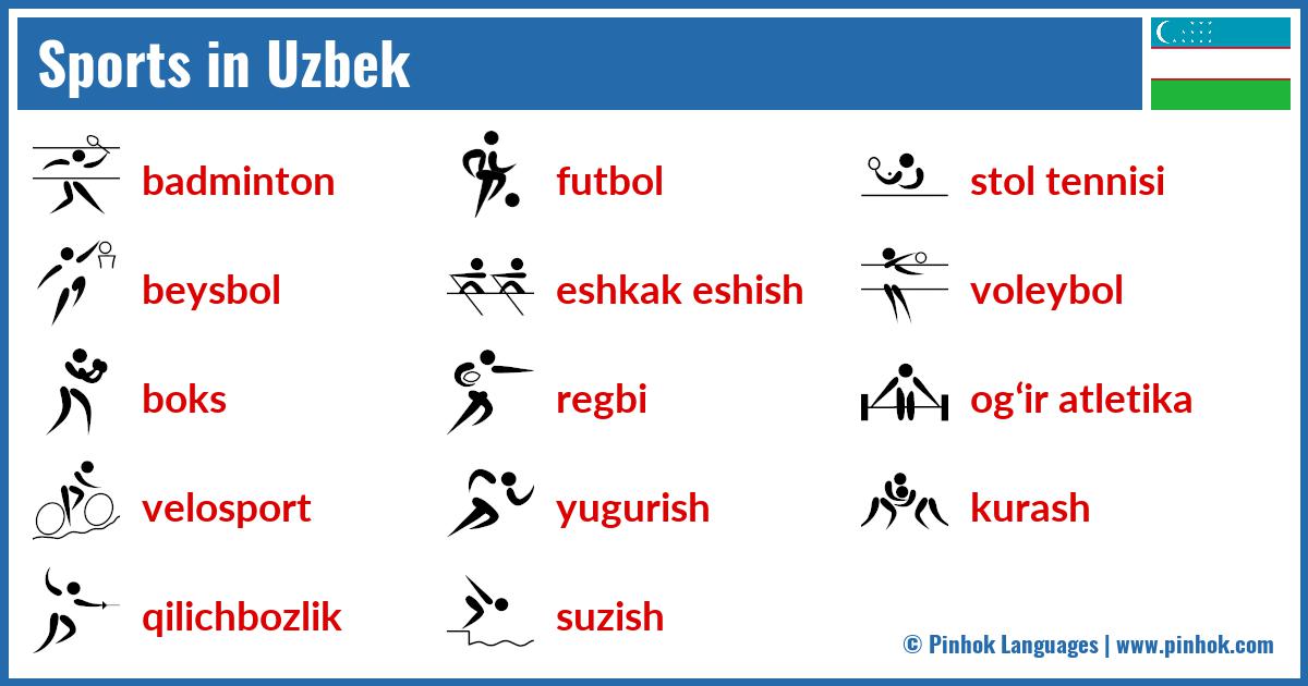 Sports in Uzbek