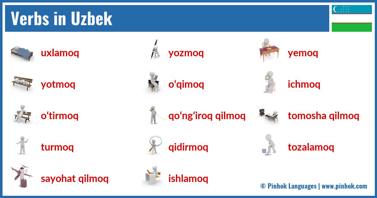 Verbs in Uzbek