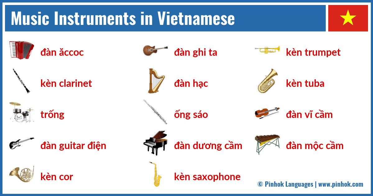 Music Instruments in Vietnamese