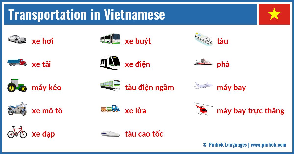 Transportation in Vietnamese