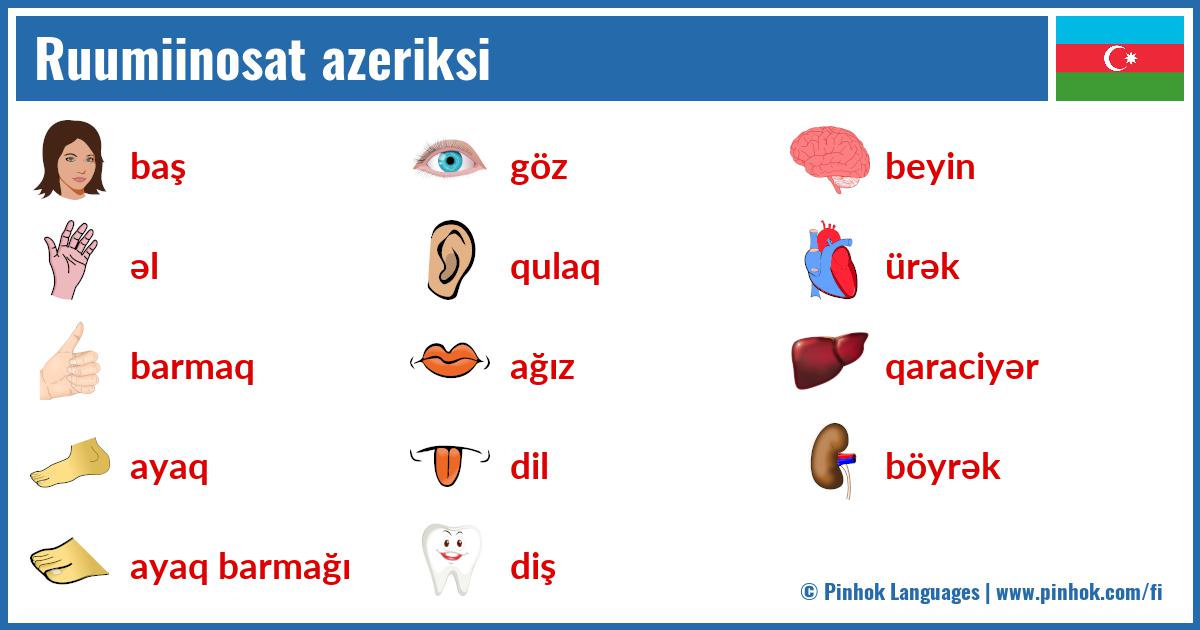 Ruumiinosat azeriksi