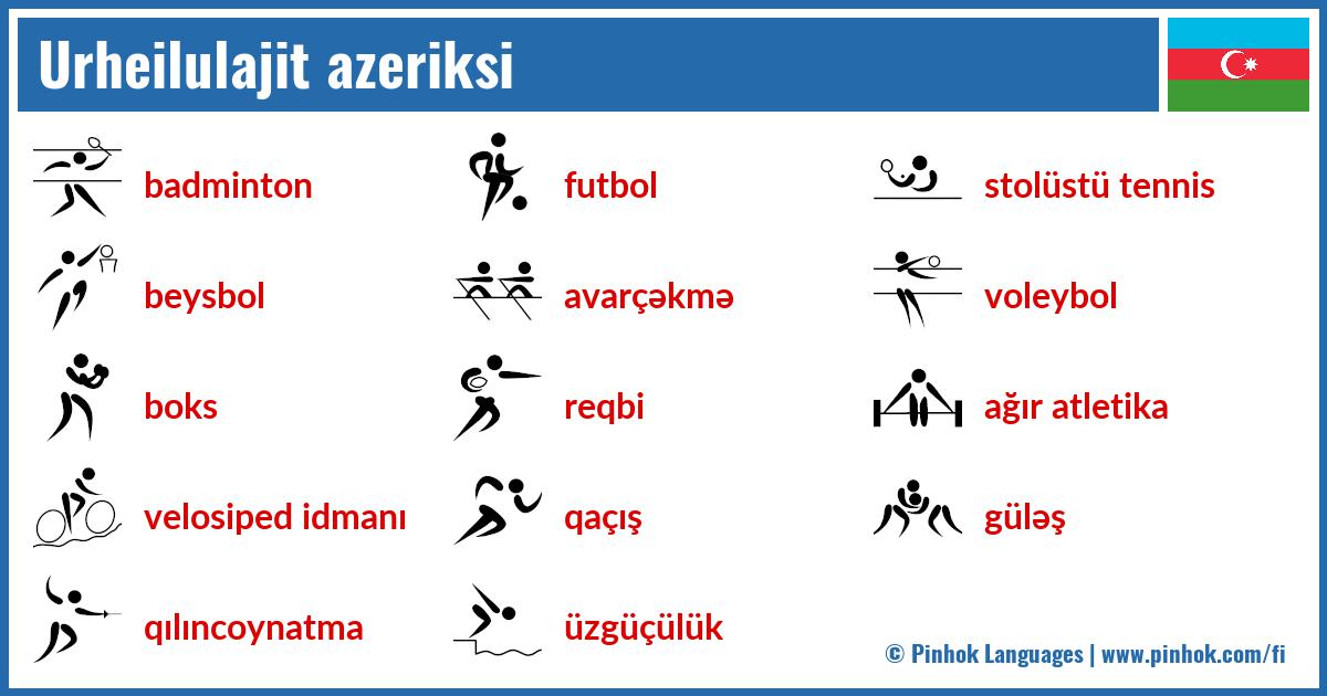Urheilulajit azeriksi