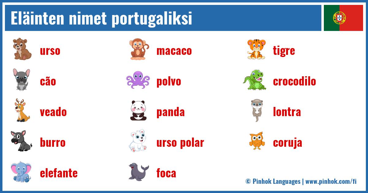 Eläinten nimet portugaliksi