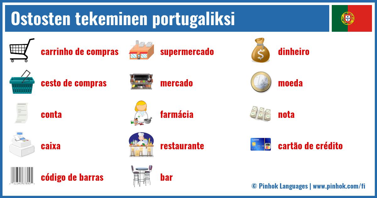 Ostosten tekeminen portugaliksi