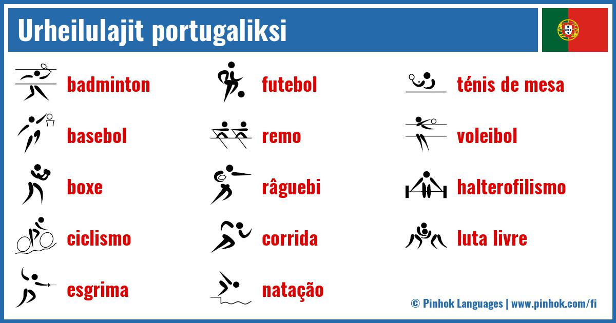Urheilulajit portugaliksi