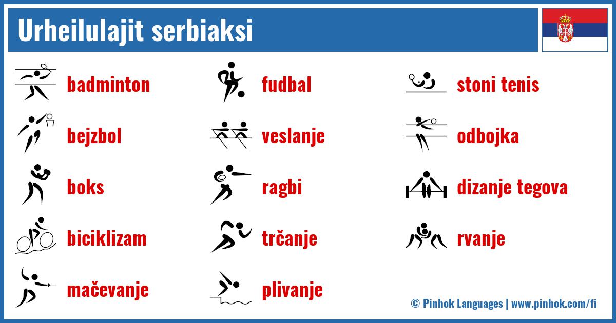 Urheilulajit serbiaksi