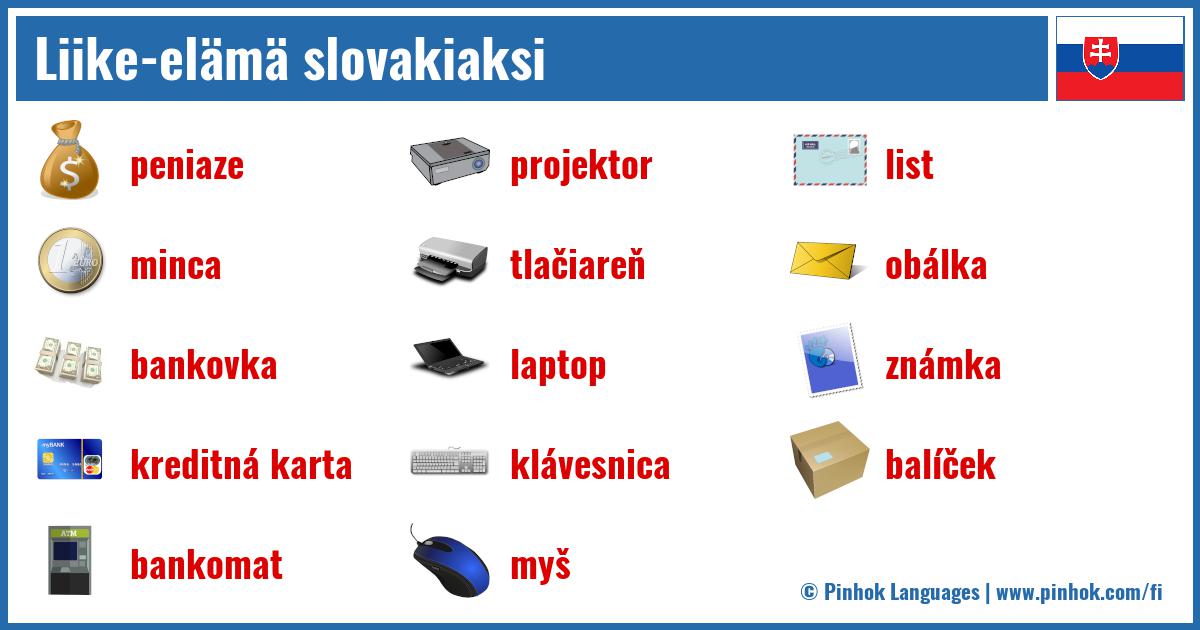Liike-elämä slovakiaksi