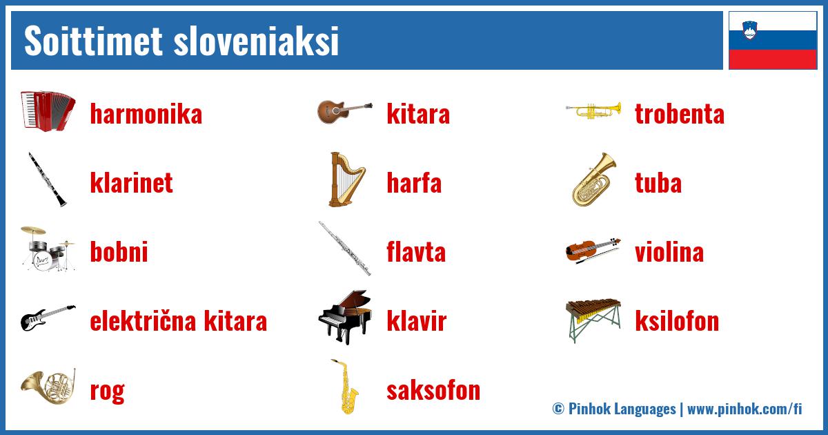 Soittimet sloveniaksi