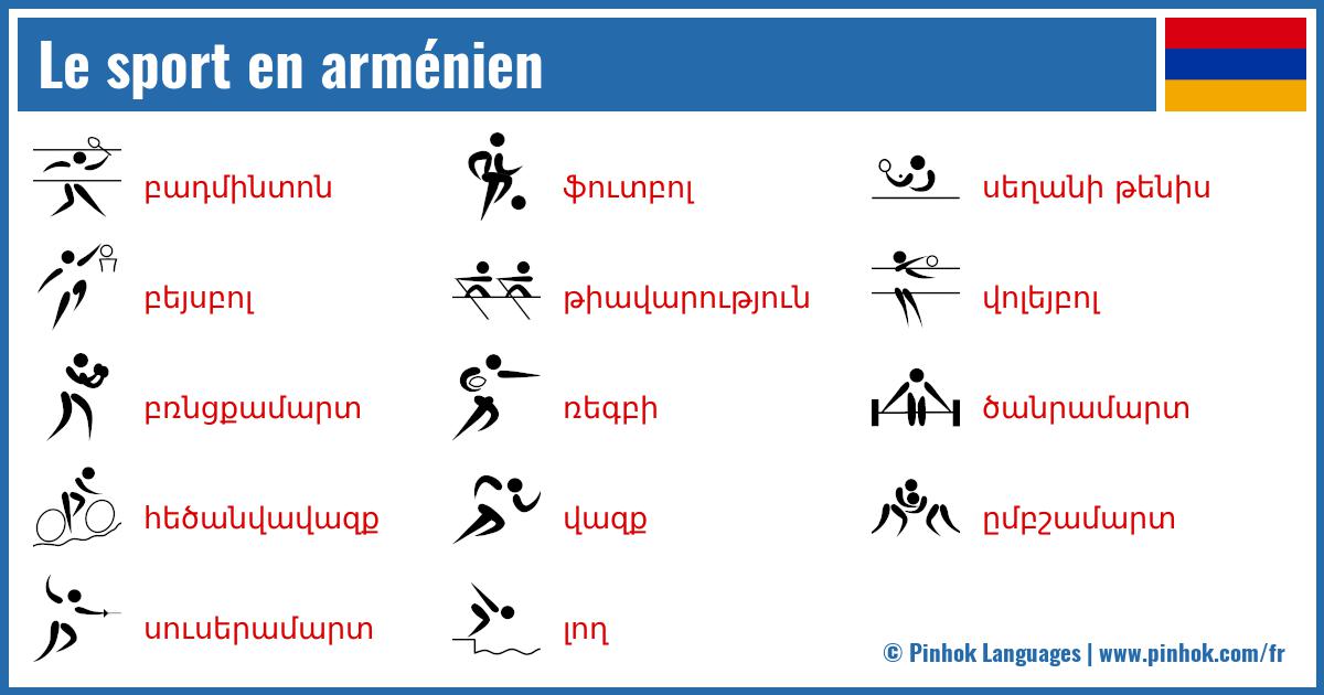 Le sport en arménien