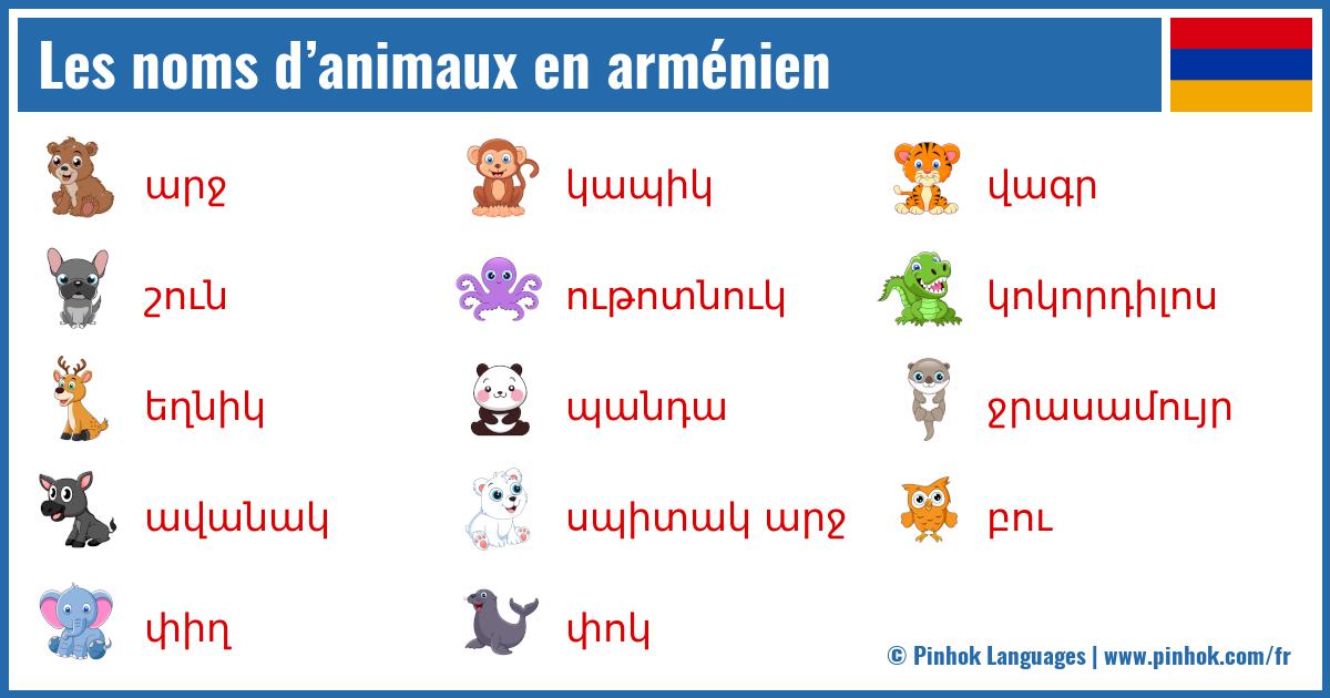 Les noms d’animaux en arménien