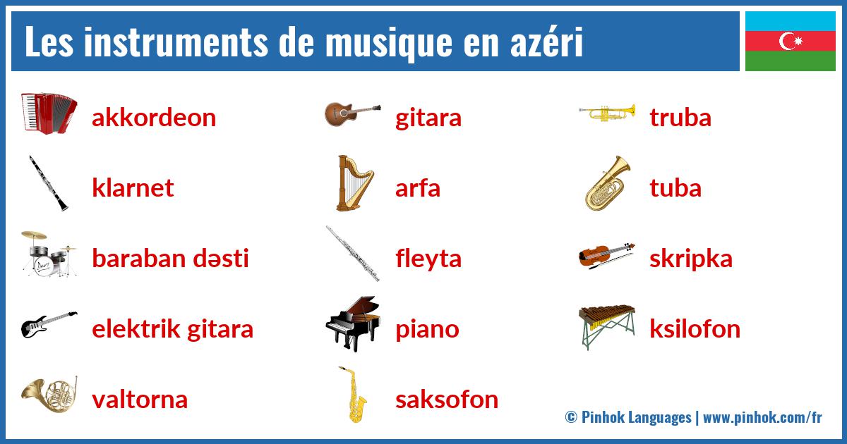 Les instruments de musique en azéri