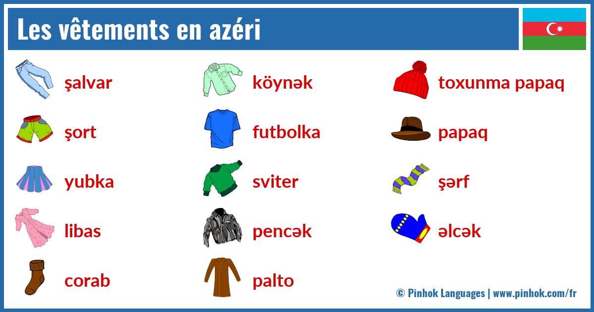 Les vêtements en azéri
