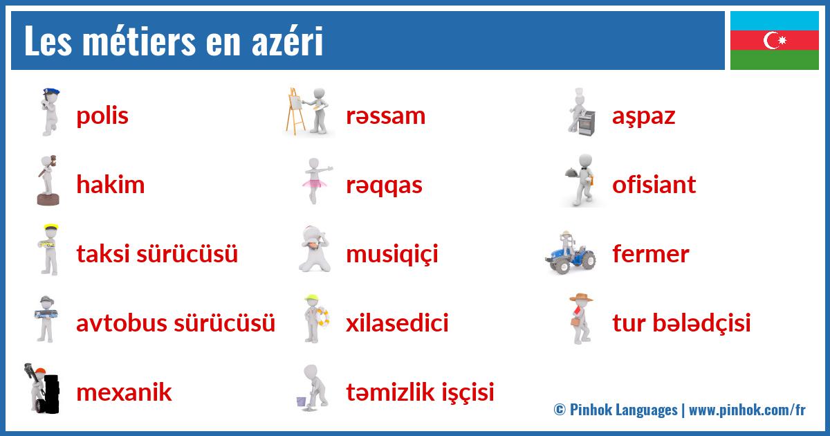 Les métiers en azéri