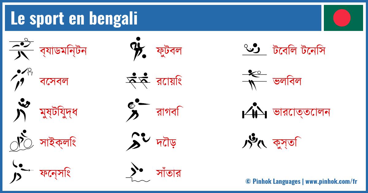 Le sport en bengali