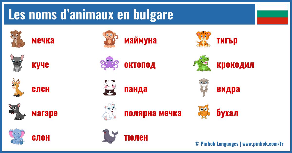 Les noms d’animaux en bulgare