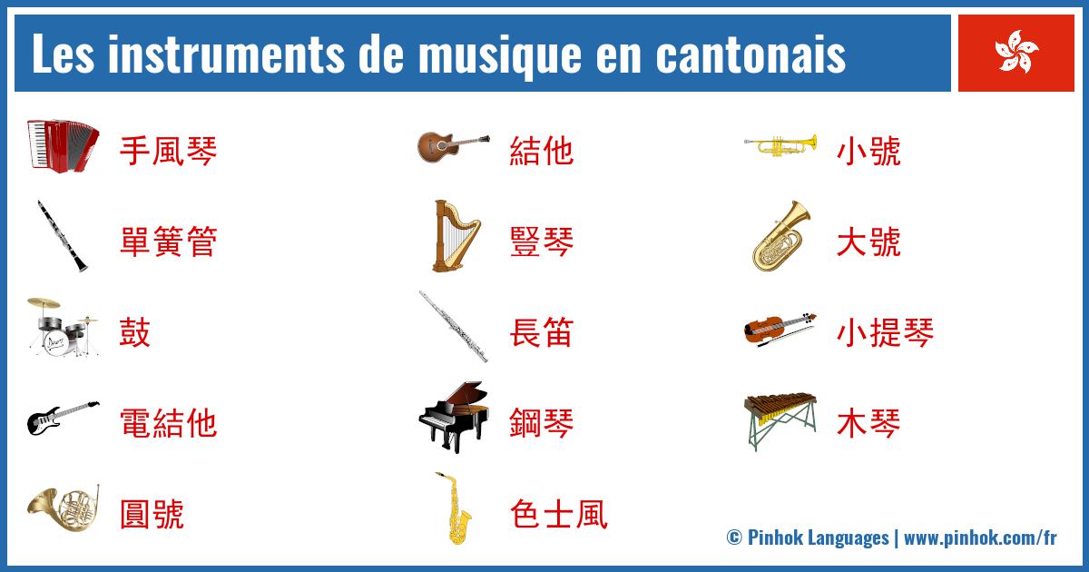 Les instruments de musique en cantonais