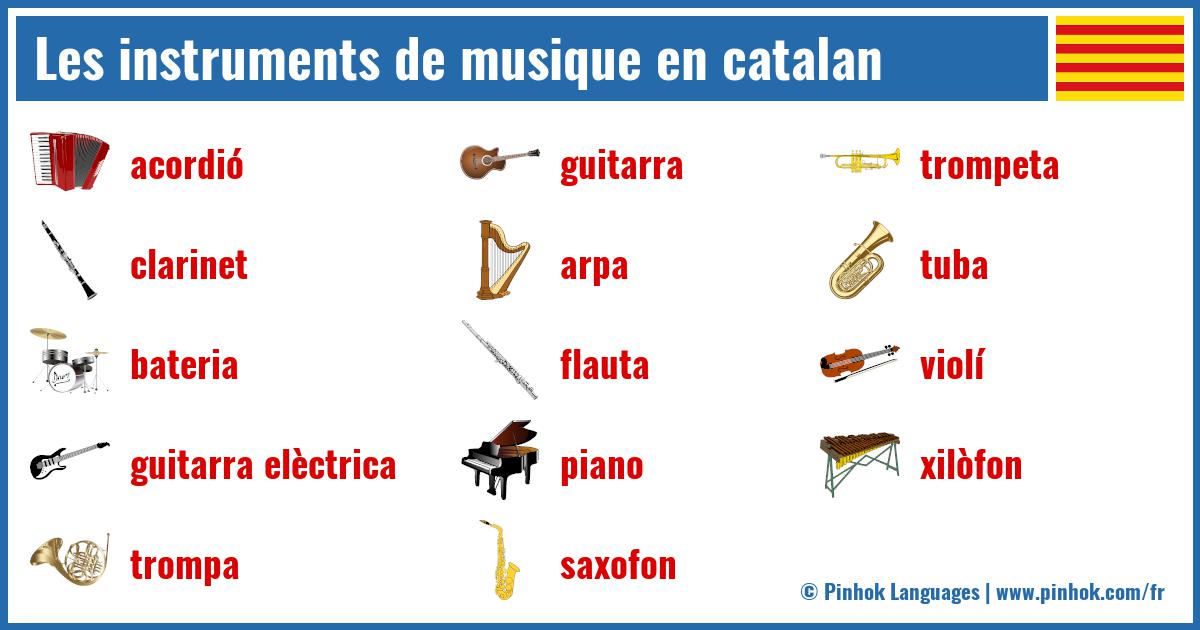 Les instruments de musique en catalan