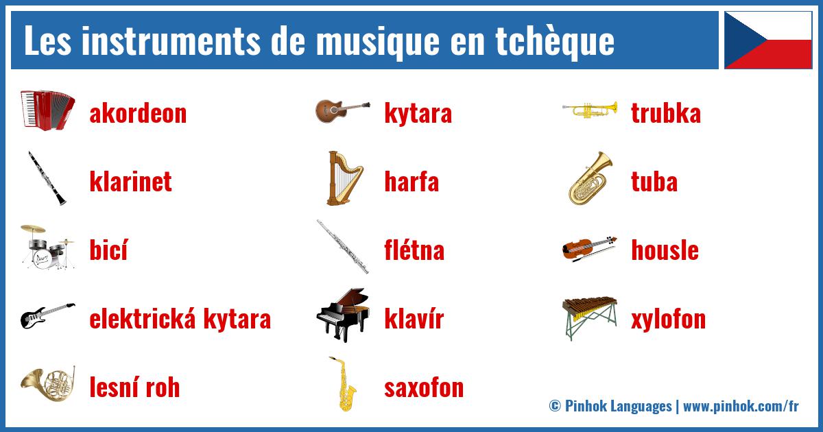 Les instruments de musique en tchèque