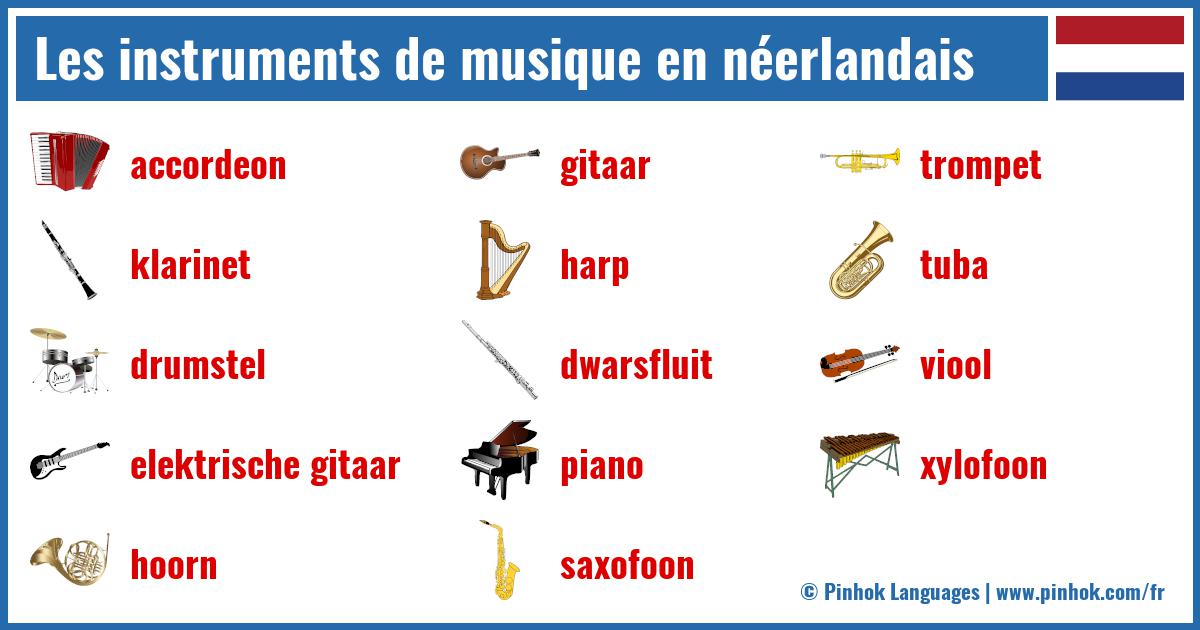 Les instruments de musique en néerlandais