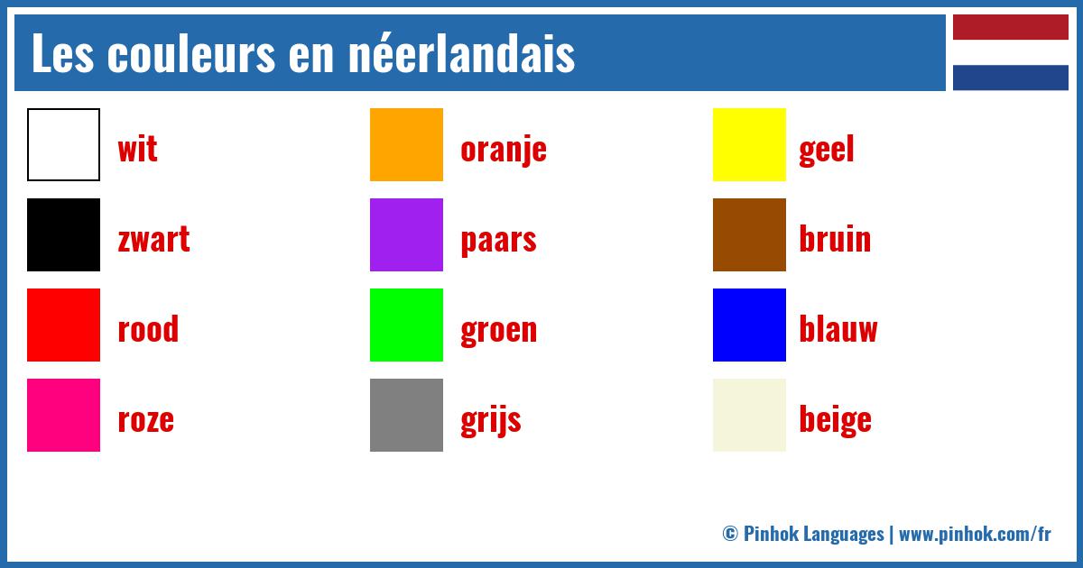 Les couleurs en néerlandais