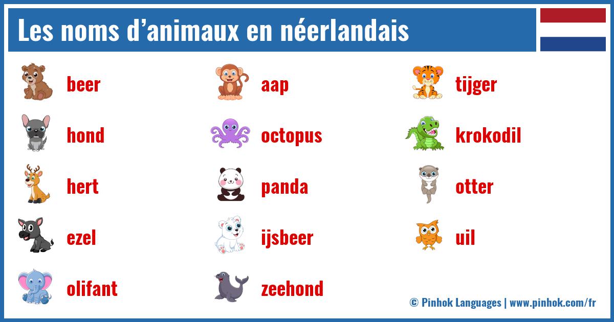 Les noms d’animaux en néerlandais