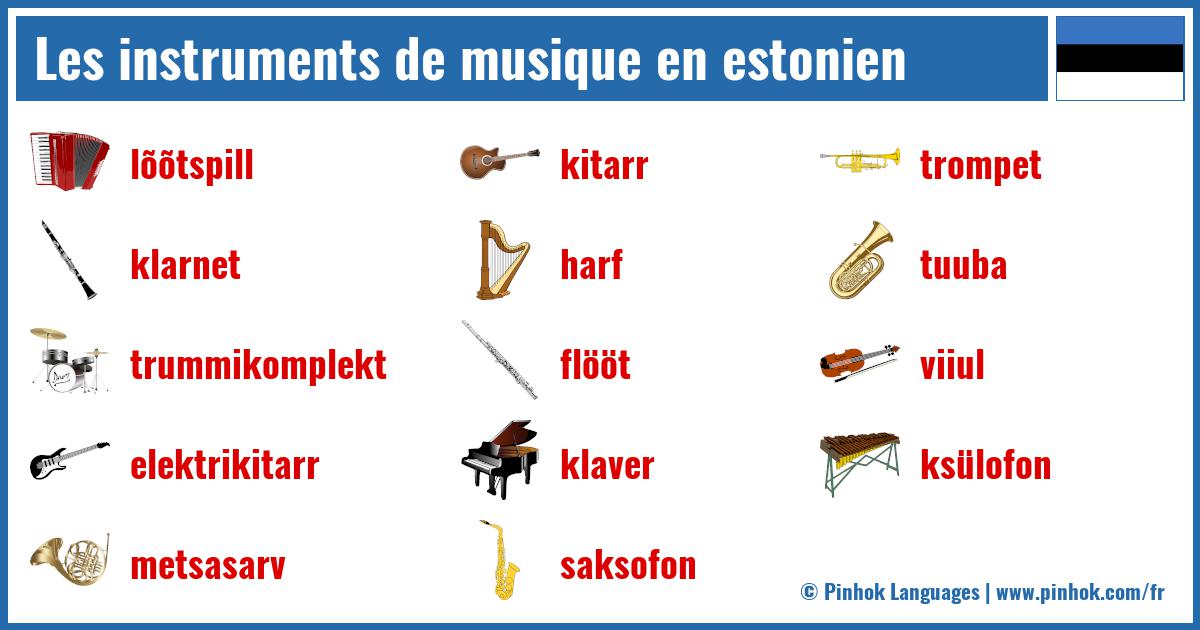 Les instruments de musique en estonien