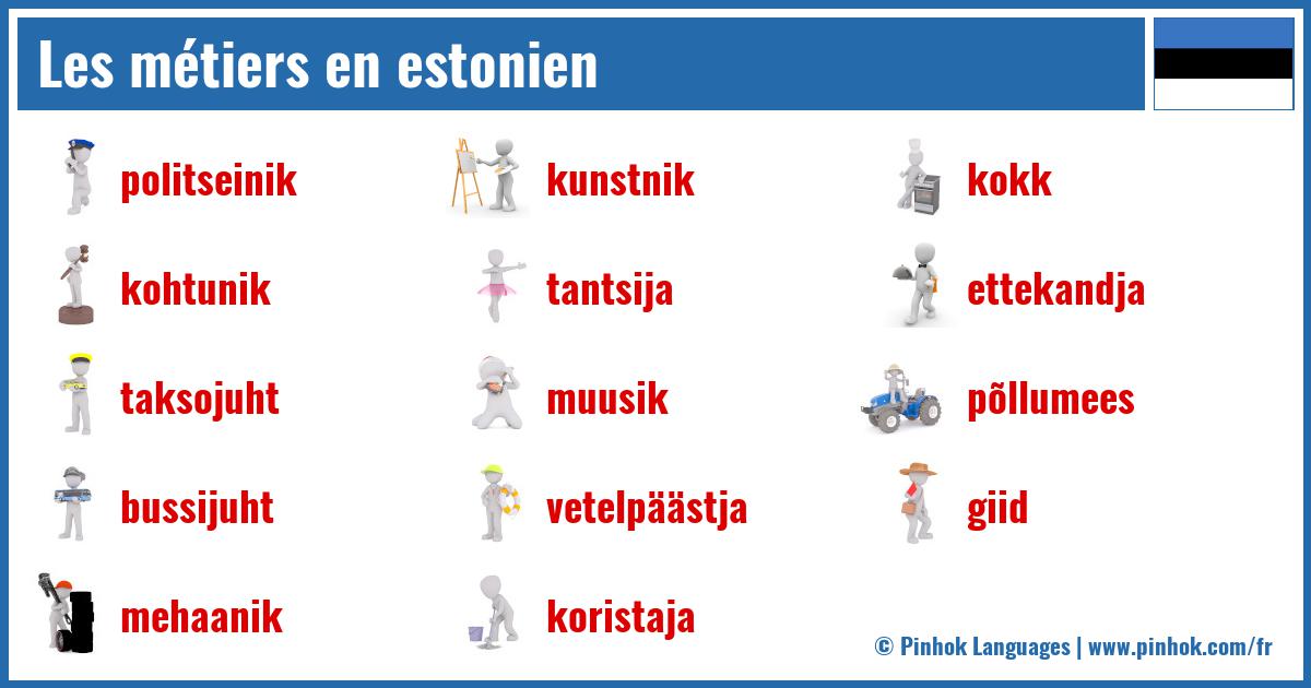 Les métiers en estonien