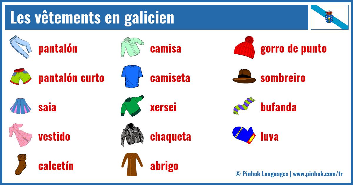 Les vêtements en galicien