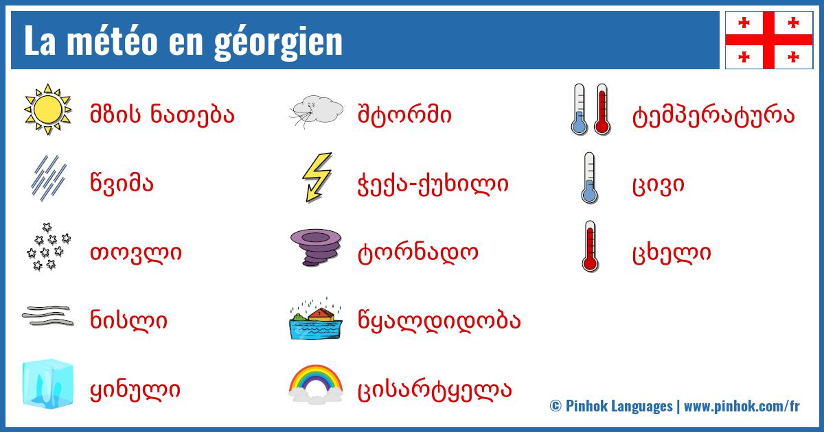 La météo en géorgien