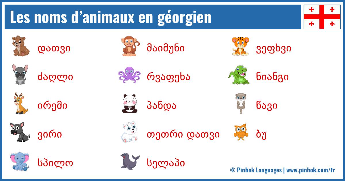 Les noms d’animaux en géorgien