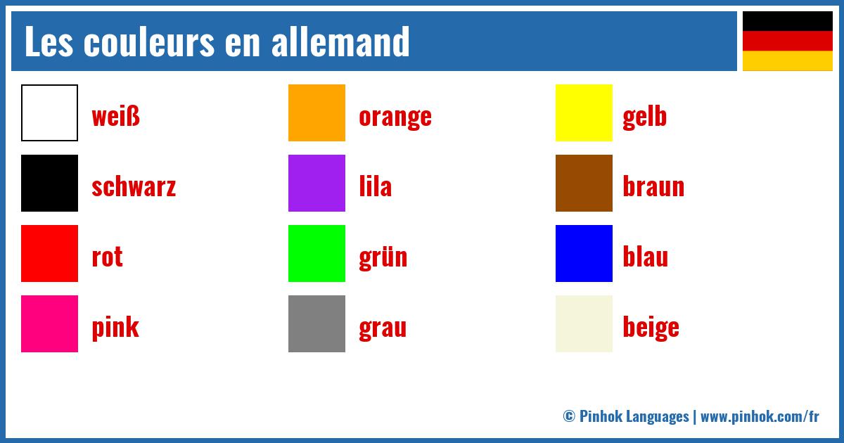 Apprendre les couleurs en allemand - 2 - Maxetom