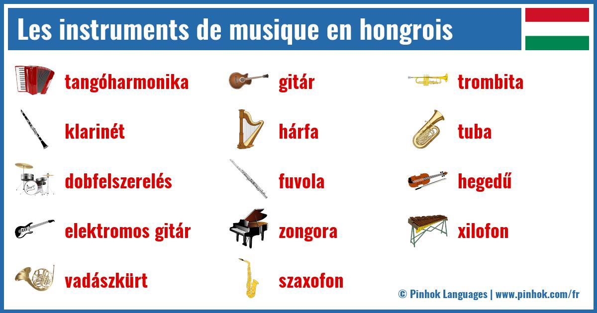 Les instruments de musique en hongrois