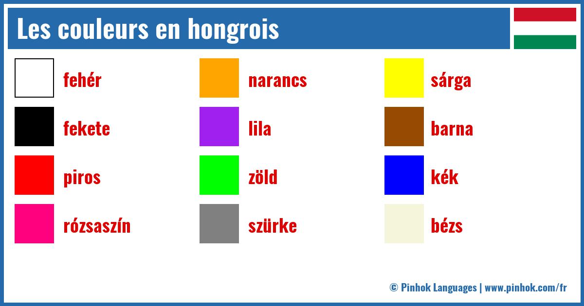 Les couleurs en hongrois