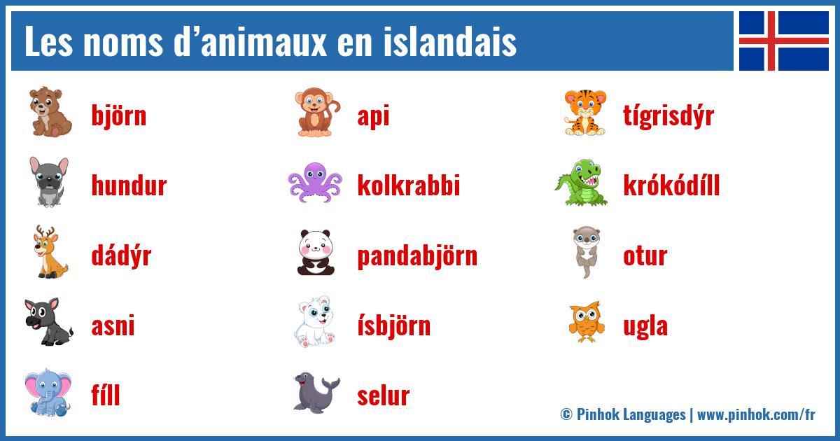 Les noms d’animaux en islandais