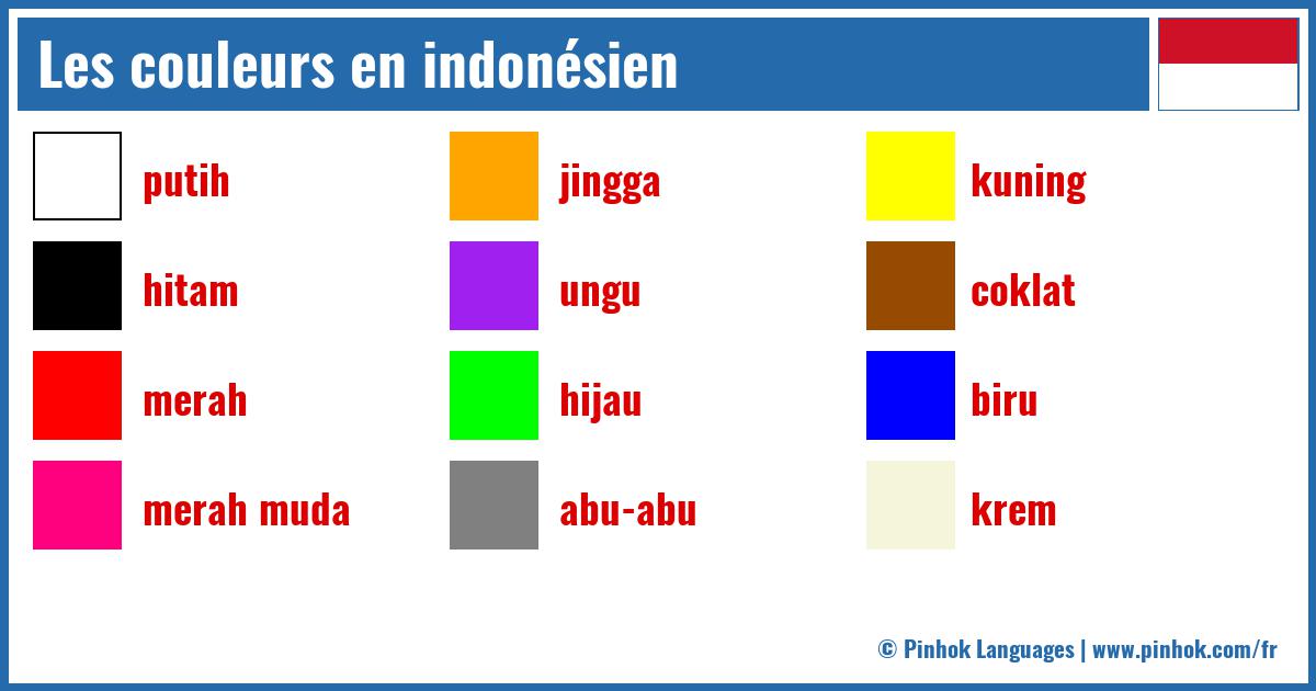 Les couleurs en indonésien