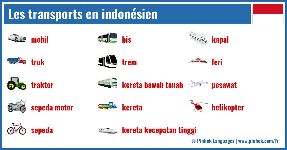 Les transports en indonésien