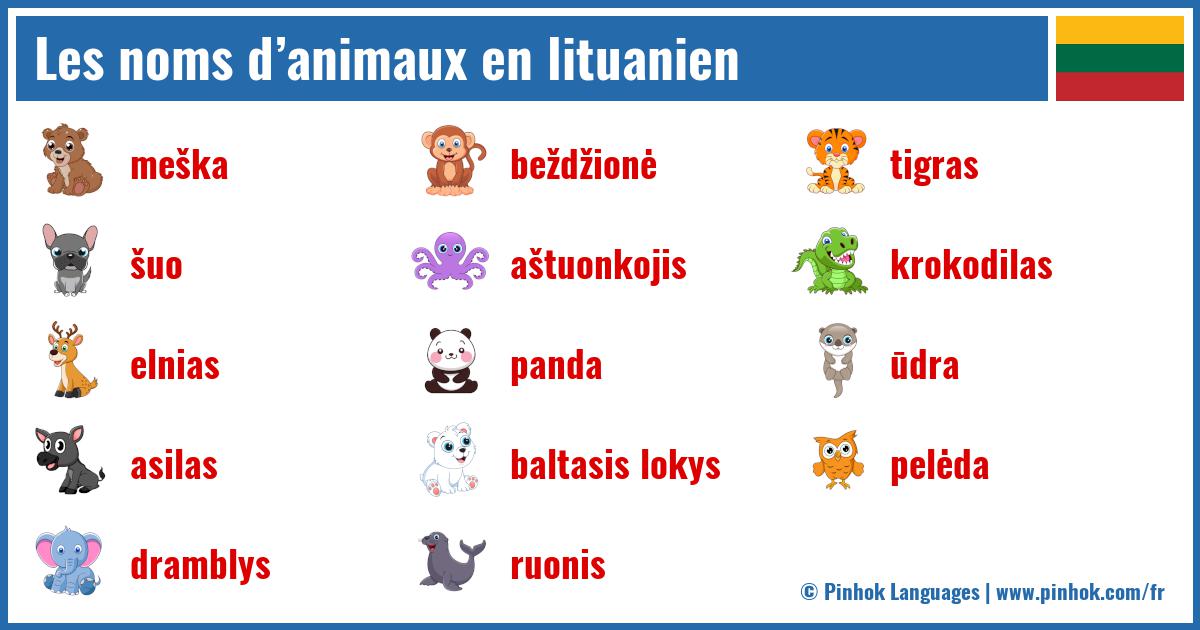 Les noms d’animaux en lituanien
