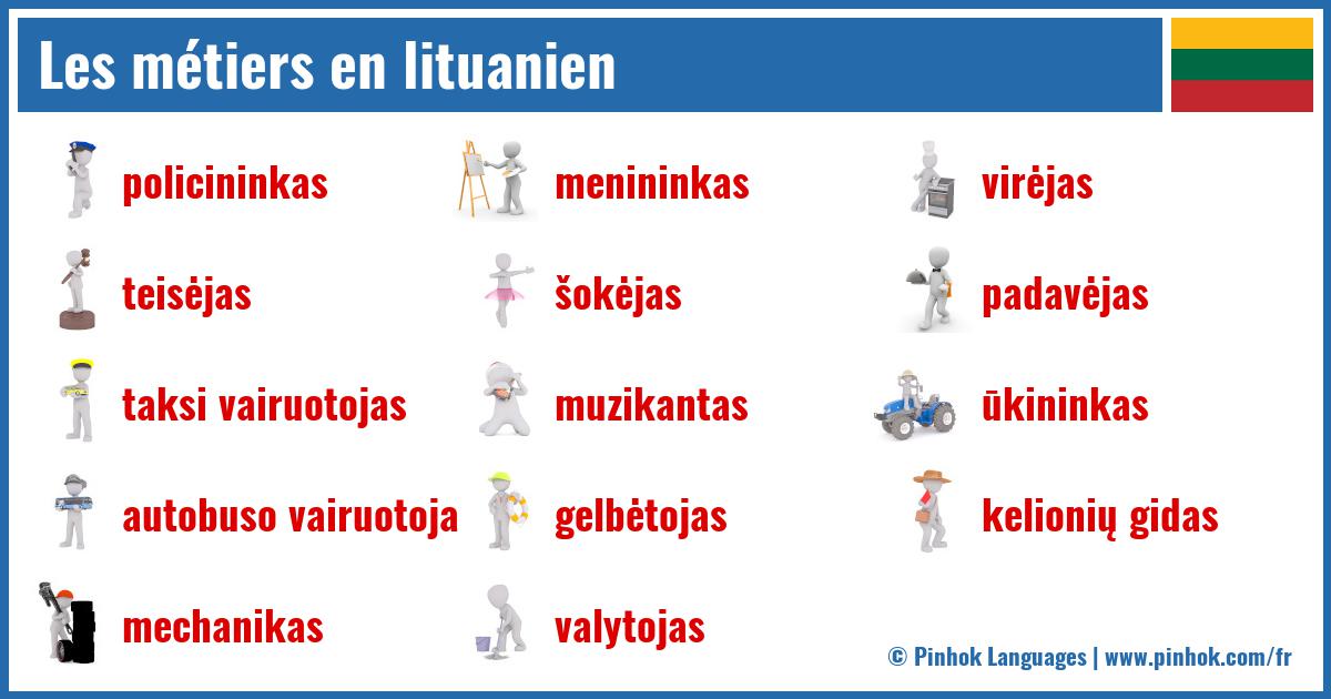 Les métiers en lituanien