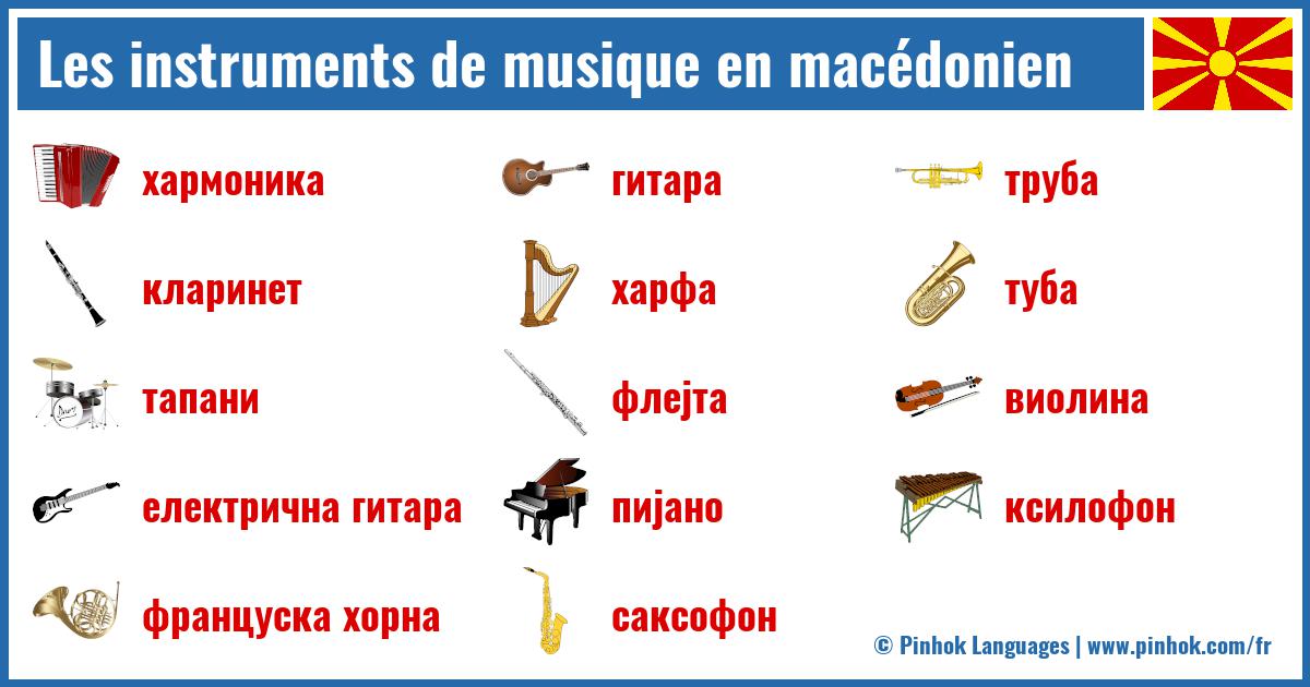 Les instruments de musique en macédonien