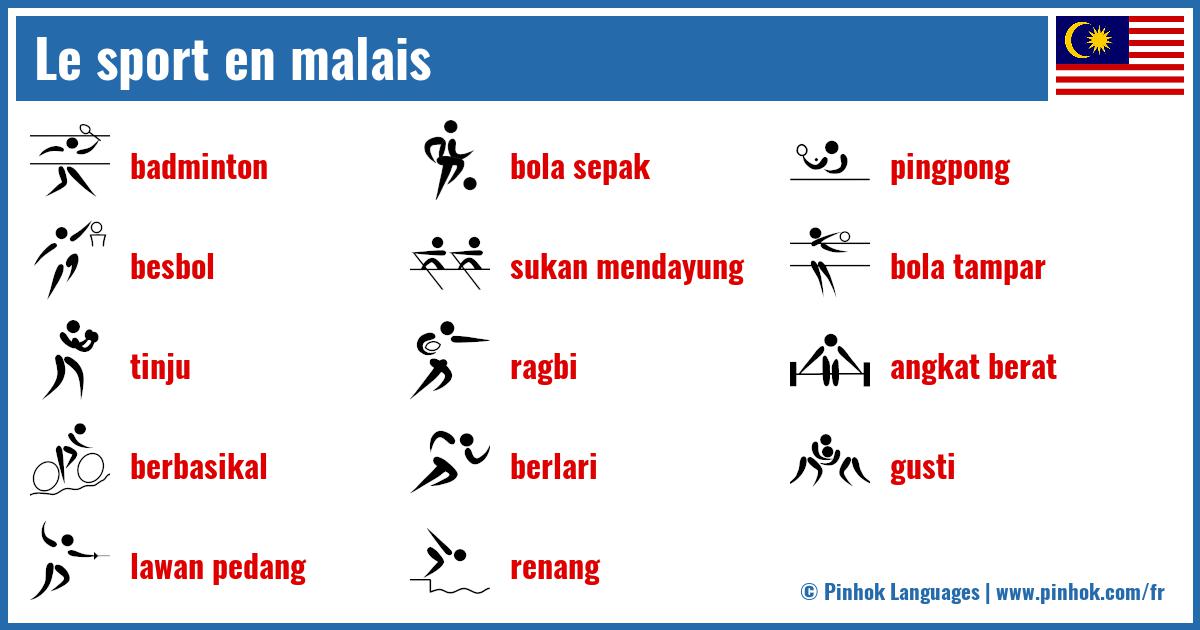 Le sport en malais