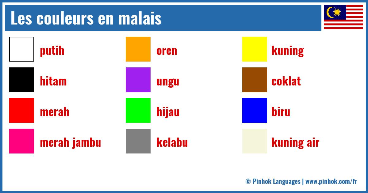 Les couleurs en malais