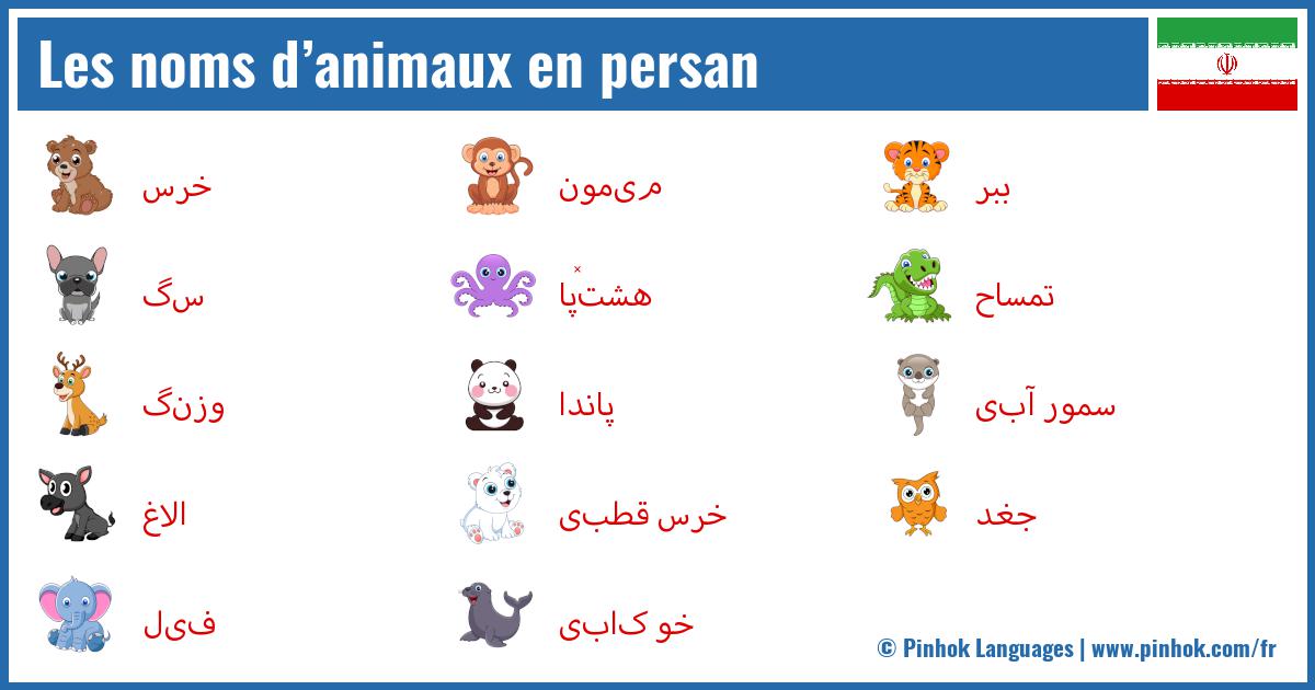 Les noms d’animaux en persan