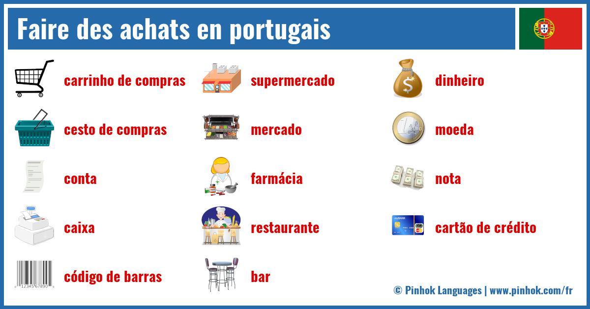 Faire des achats en portugais